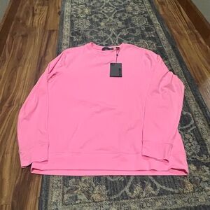 G/FORE Luxe Crewneck Mens Large Mid Layer Shirt Pink Long